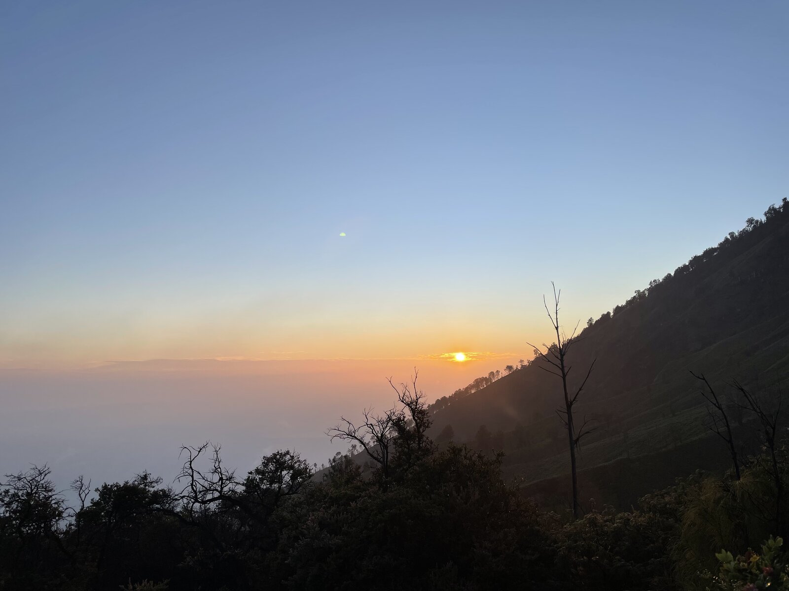 Sunrise at the Crater Rim · Ijen Crater